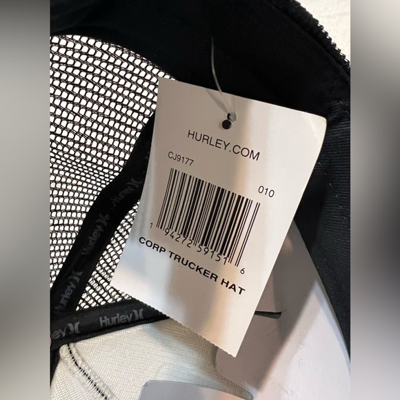 Hurley black trucker hat. New with tags - Picture 5 of 11